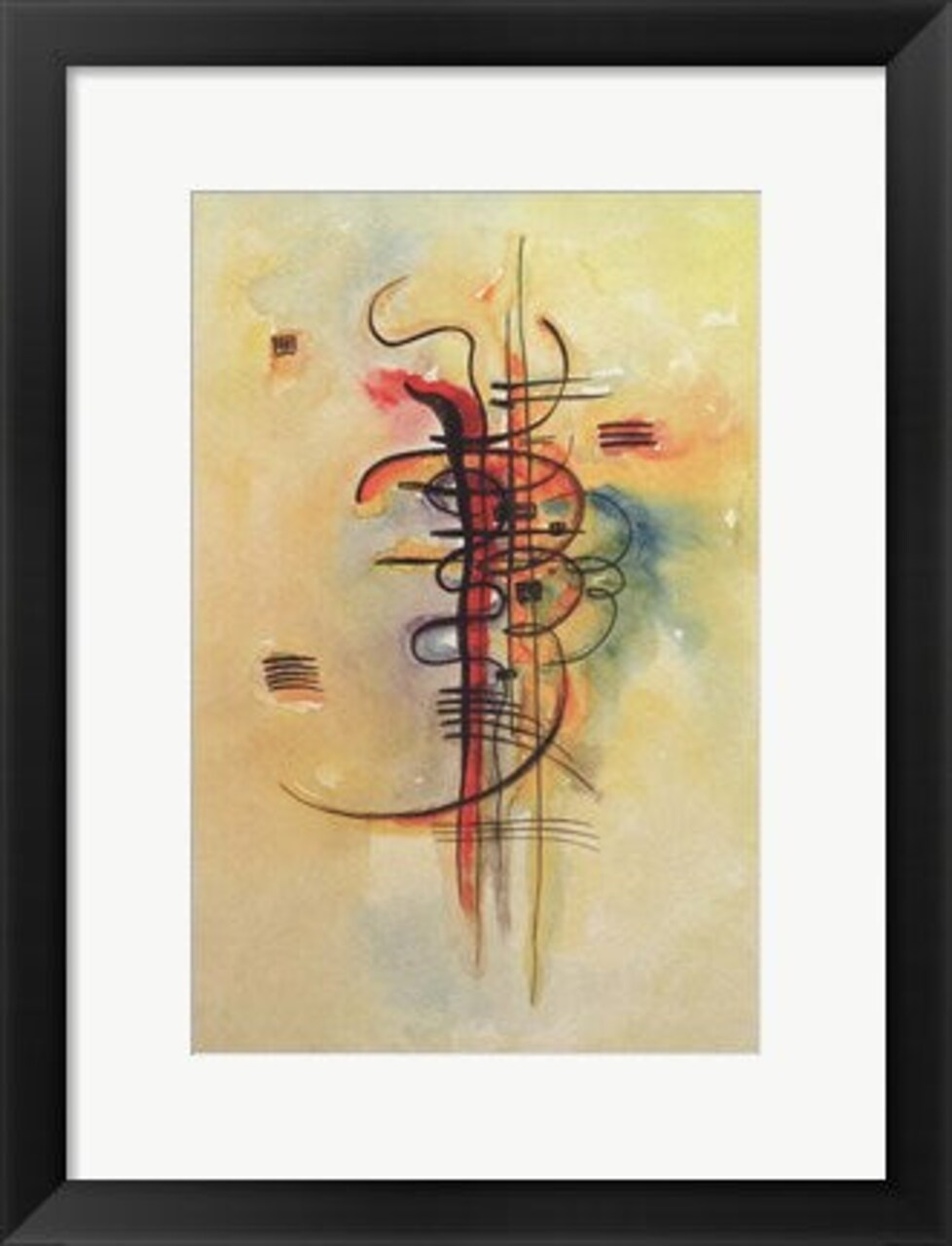 Framed Art Watercolour No 326 1928 by Wassily Kandinsky Wall Decor 18x24 Artwork